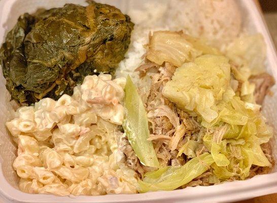 Kalua Pork and Lau Lau Combo Plate