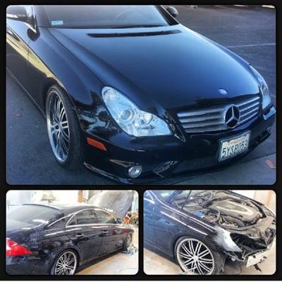 Mercedes CLS550 before and after