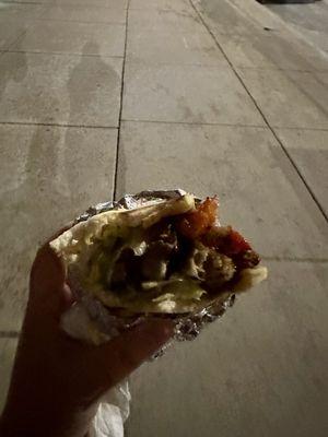 Lamb gyro with tzatziki- terrible pic, but incredibly tasty gyro