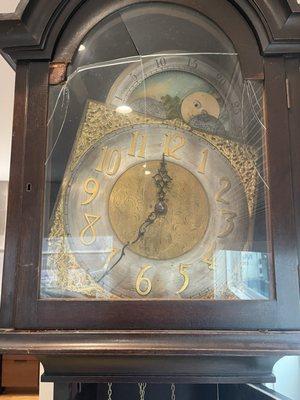 Destroyed clock