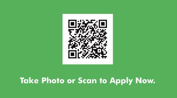 Scan or Take Photo of QR Code to Apply Now