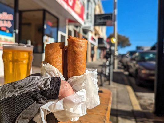 egg rolls (3) $3.60