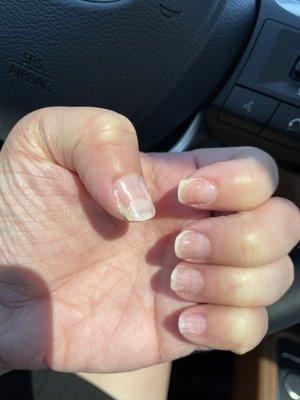 Great manicure.. NOT!