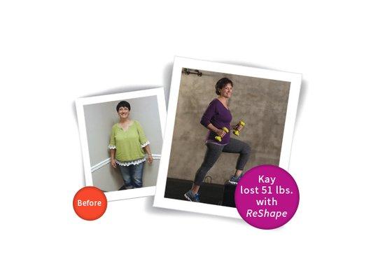 Kay lost 51 pounds