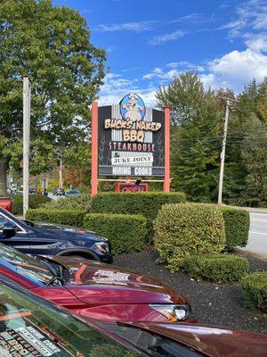 Buck's sign in Freeport, ME