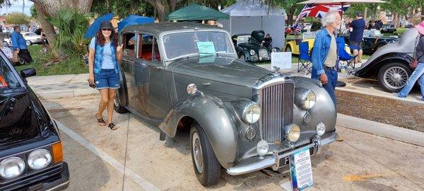 37th All British Car Show today. Nancy wants this 1954 Bentley r-type.