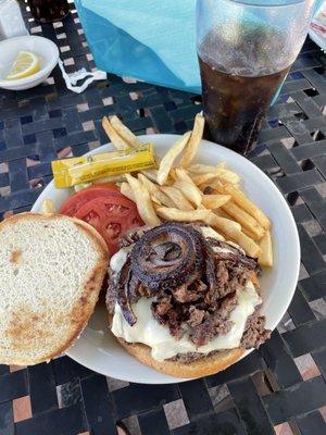 Philly cheese burger