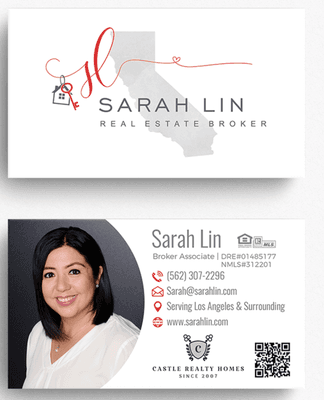 SARAH LIN, Business Card