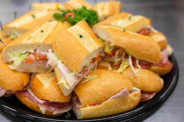 Perfect for Any Occasion: Our Delicious Italian Sandwich Tray, Available for Catering!