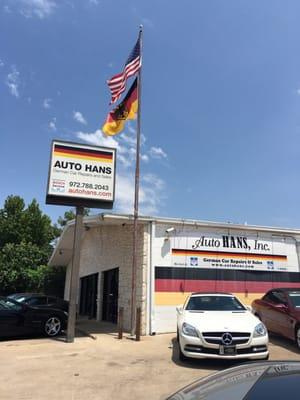 Anyone notice the 2 flags.  That's a clue to who the expert content specialists will be working on your car.