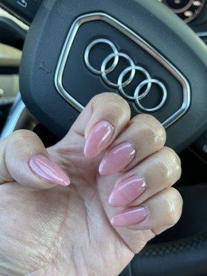 Dip powder on natural nails