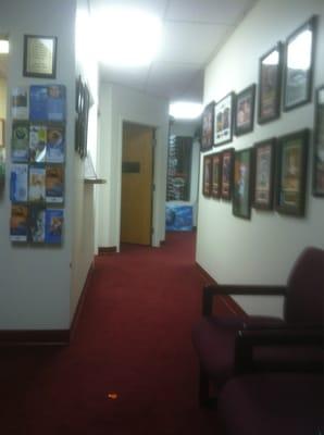 Can see eye exam room from waiting room