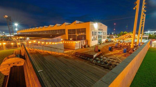 The Bridge Yard Courtyard at Night