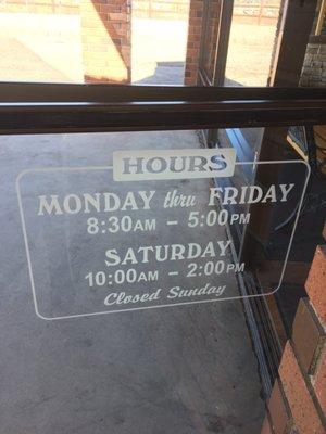 Business hours