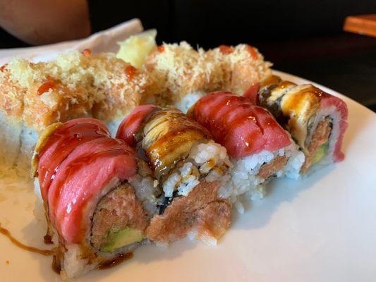 Double Spicy Roll(back) & Robinson Roll(front)