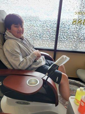 Pedi for my son