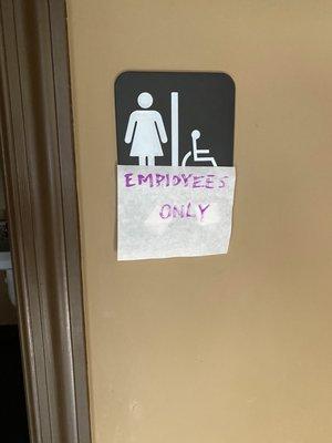 Same problem with restrooms