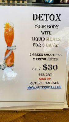 Detox juice program