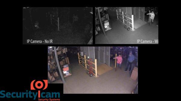 Our IP Camera in night time