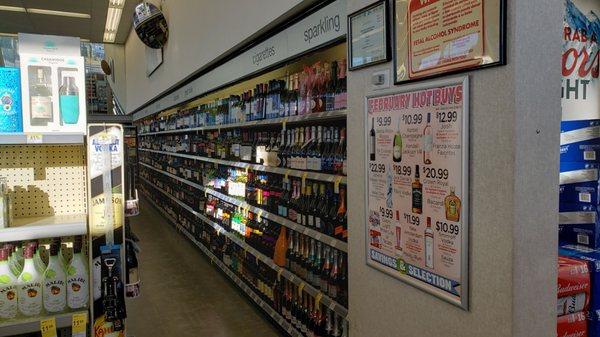 Huge selection of liquor