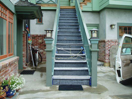 Staircase ready for Magnesite to be applied.