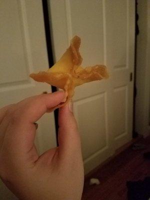 Crab rangoon - very nice!