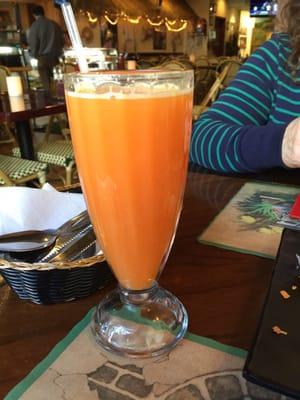 My favorite drink: orange and carrot juice