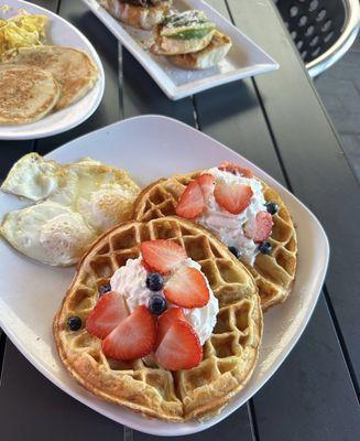 Waffles and Eggs