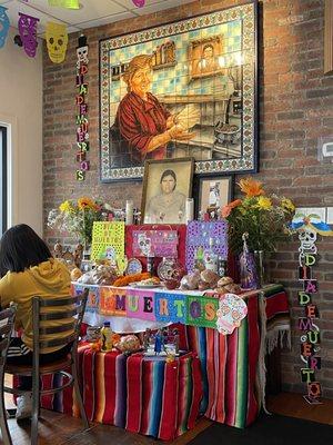 Dia de los muertos altar photo.