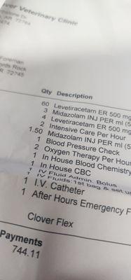 Charged for 3 medazolam 1.6