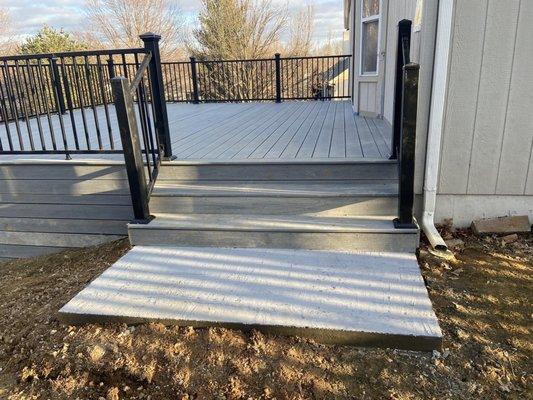 Step and deck.