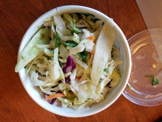 Coleslaw - great on sliders! Cilantro and some jalapeño makes it yummy