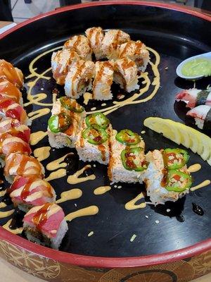 fresh tasty infused  Sushi Menu, Funky,  smooth, and spicy