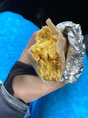 Western taco.  Big.  Mostly egg.