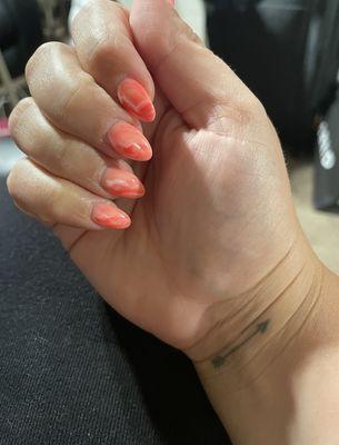 Coral marble for summer