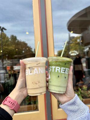 Iced Pumpkin Spice Latte & Banana Bread Matcha