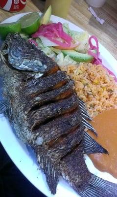 Really good Mojarra Frita $10