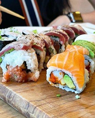 Tomo and Rainbow Rolls