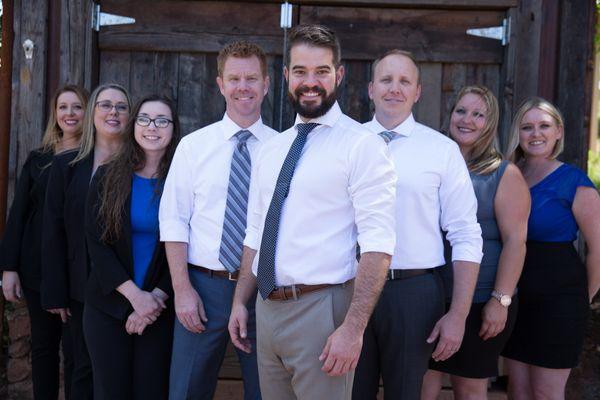 Our team of dedicated personal injury attorneys and staff. We fight insurance companies so you don't have to!