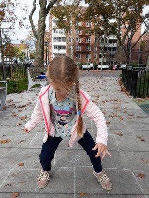 Having fun on the playground