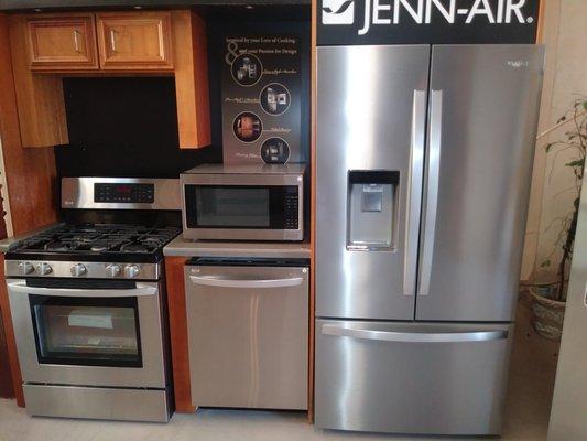 we have 10,000 sq ft of appliances in our showroom *All floor models are on sale and includes manufacturers warranty!