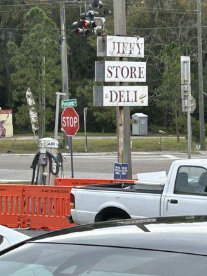 Sign by the road.