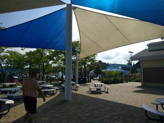 Outdoor dining area