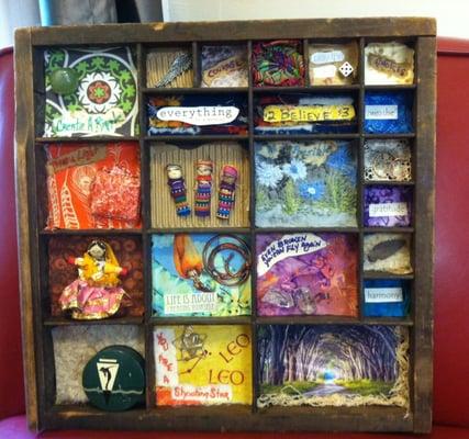 A sample of an Intention Board made in Art Discovery classes.