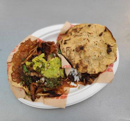 Adobada Quesadillas and Mushroom Vampiros