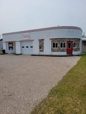 Charming ex-garage now a wonderful little meat shop