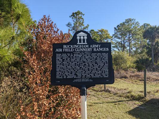 Buckingham Army Air Field Gunnery Ranges Marker