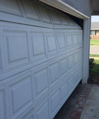 Garage Door Bent Repair