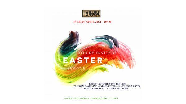 The Best Place To Be Easter Sunday!