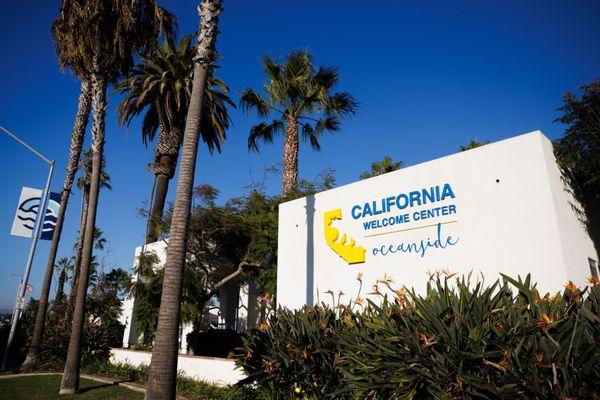 California Welcome Center Oceanside along Hwy 101.